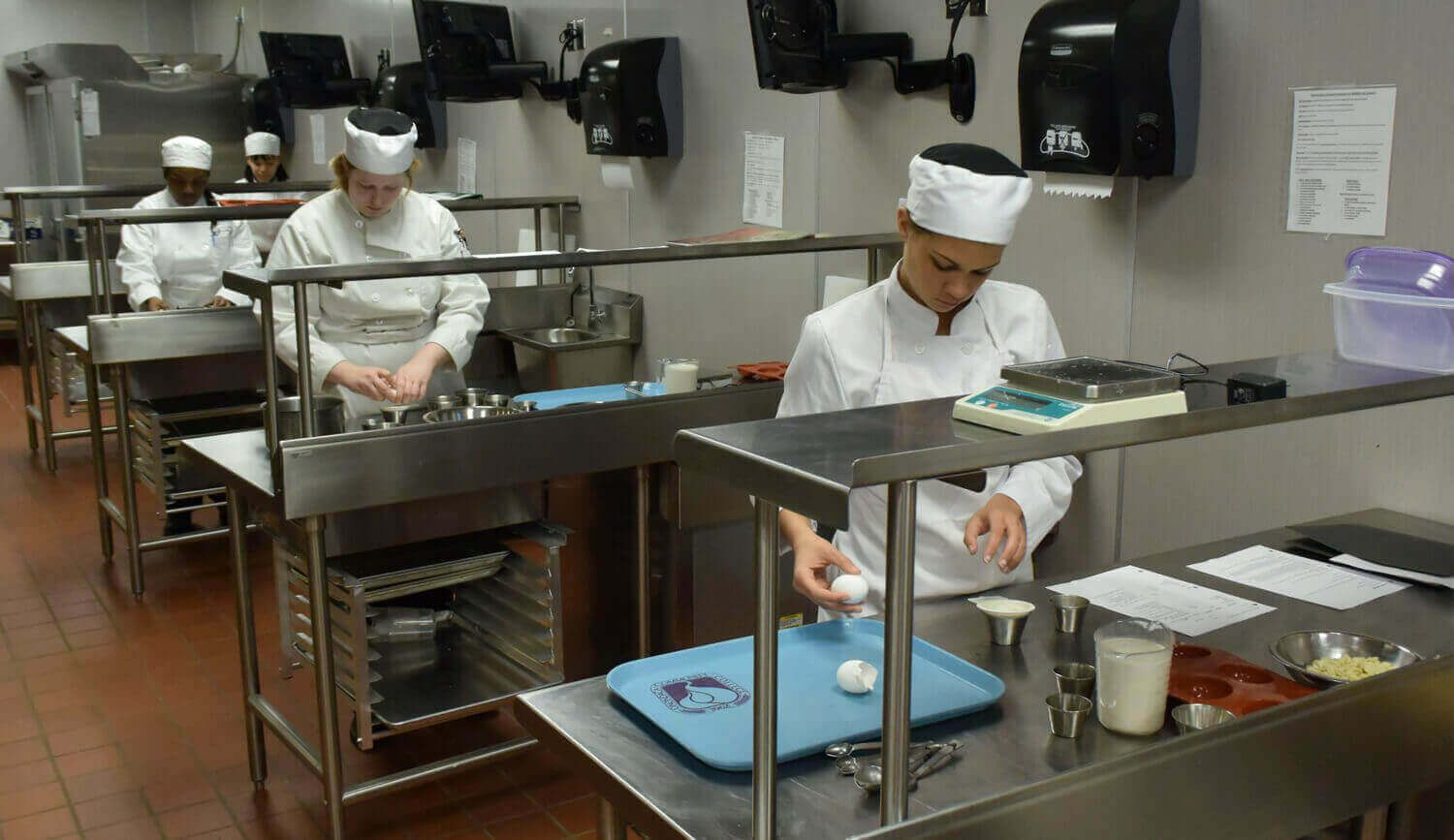 Practical Training in Commercial Training Kitchen